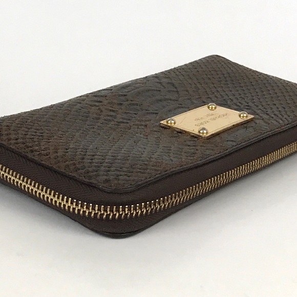Michael Kors Snake Skin Embossed Wallet - Picture 4 of 10